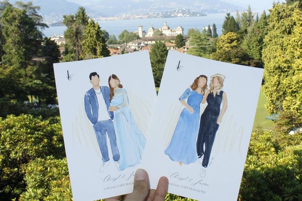 Illustrazioni degli invitati
