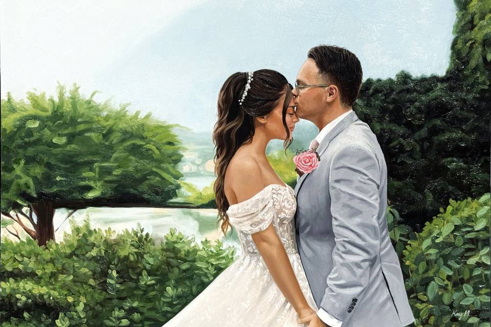 Finished wedding painting