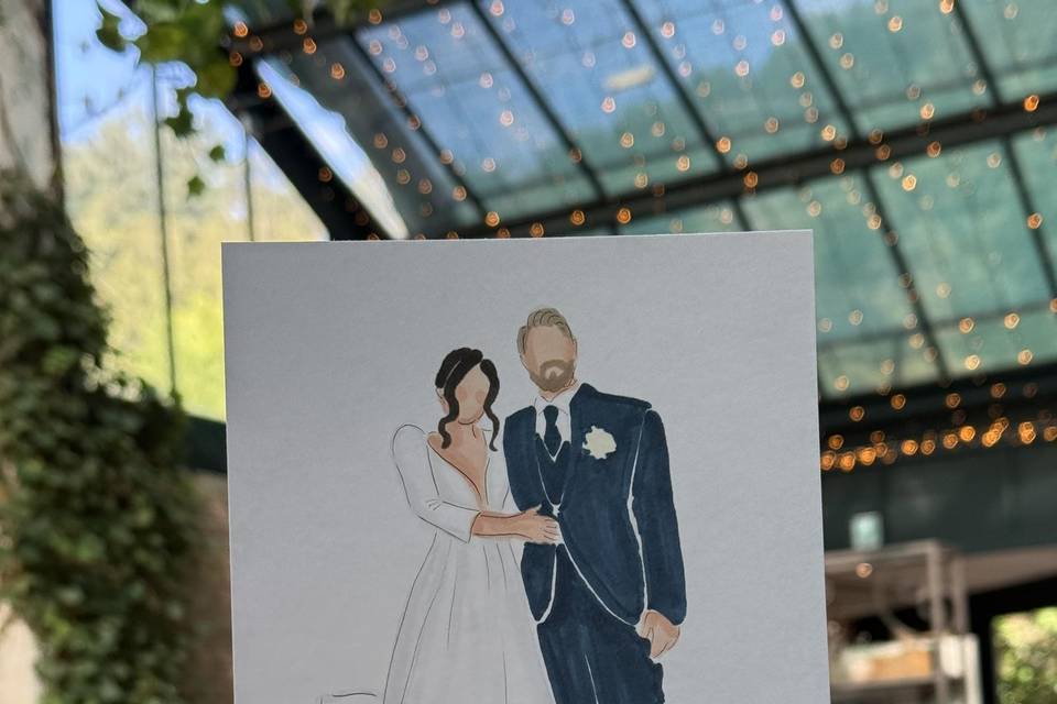 Newlyweds Illustration