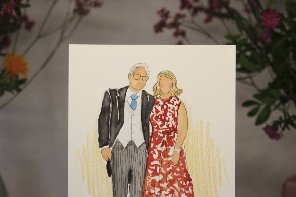 Illustrazione invitati