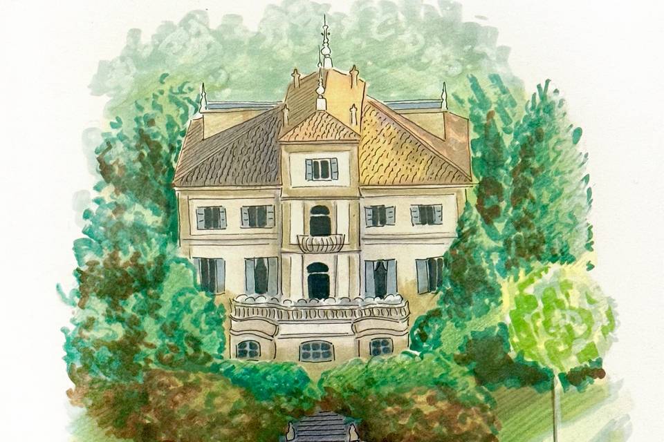 Custom Villa illustration
