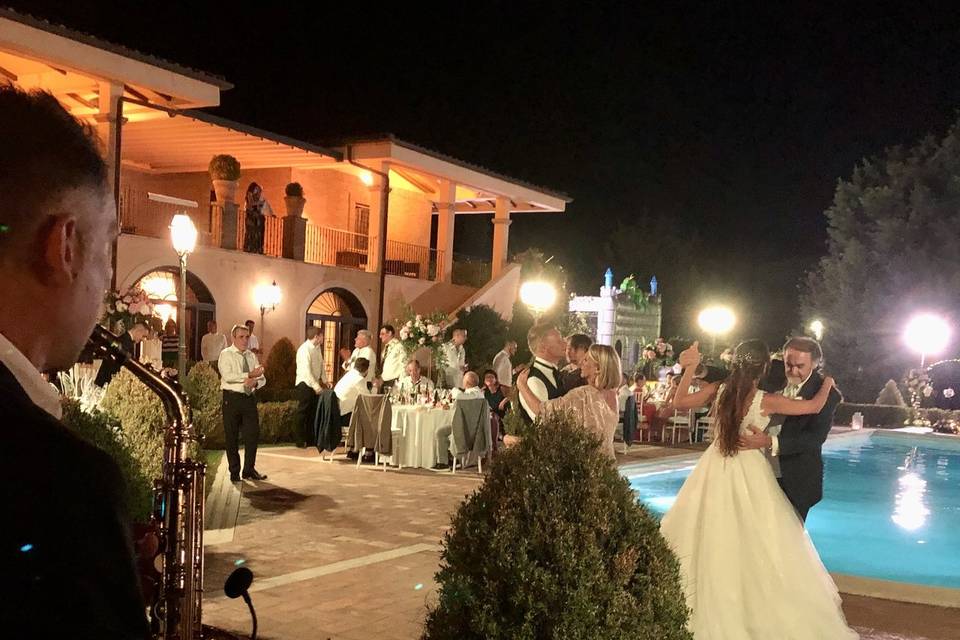 Wedding party sax live music