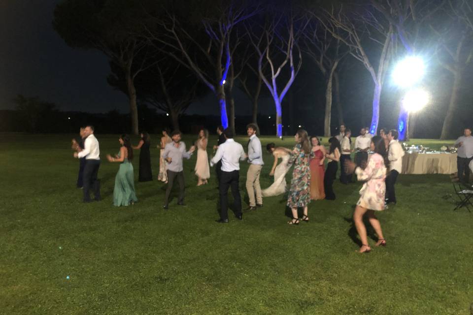 Wedding party dance