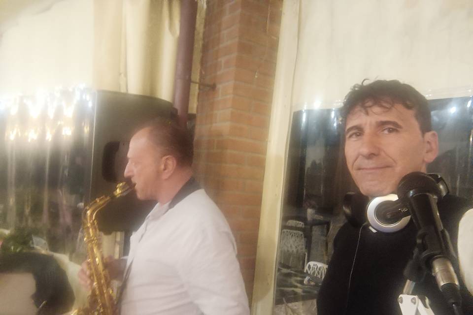 Con il saxofonista