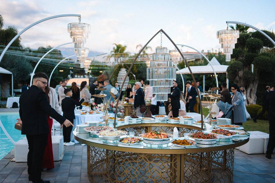 Il nostro buffet bordo piscina