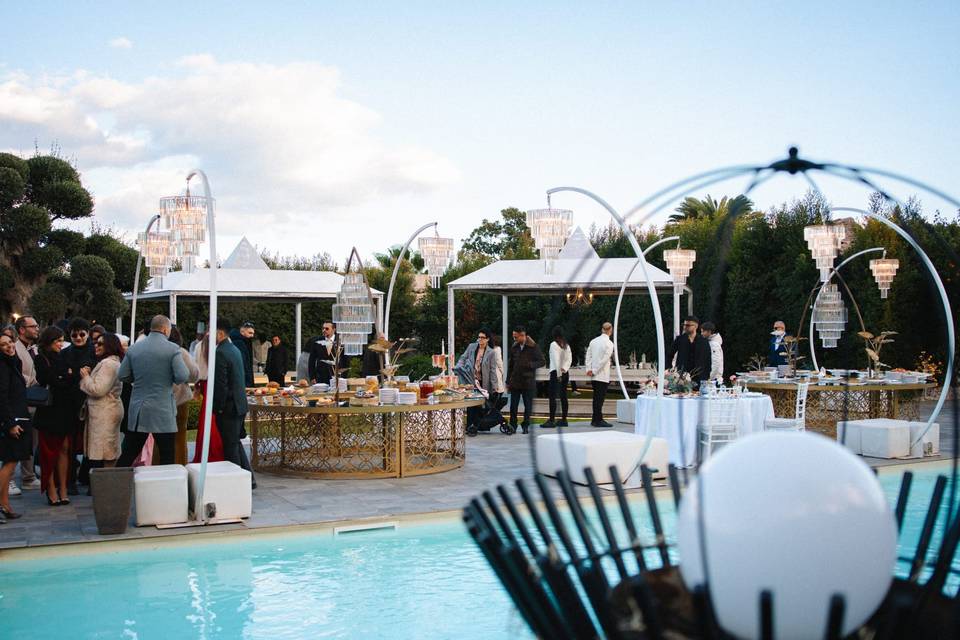 Il nostro buffet bordo piscina