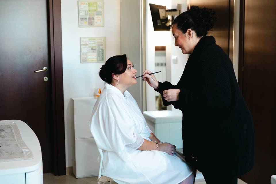 Preparazione sposa