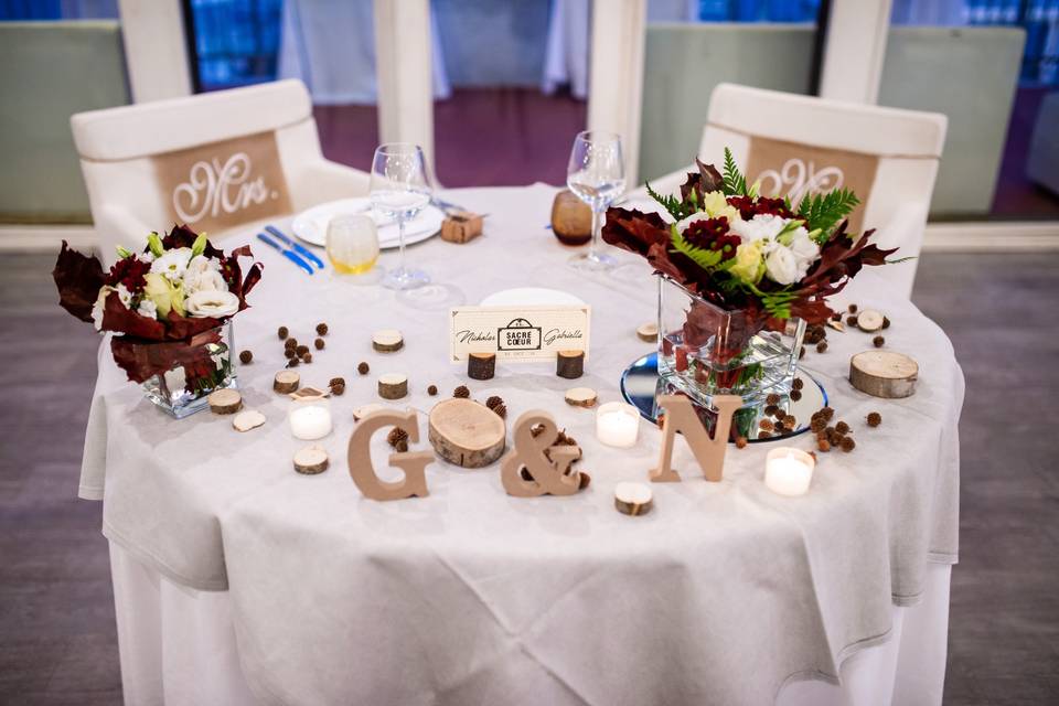 Wedding table-bride