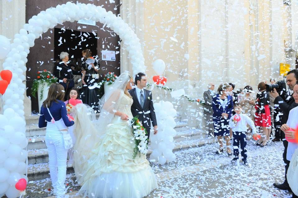 All'uscita dalla Chiesa