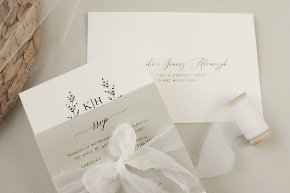 Modern wedding card