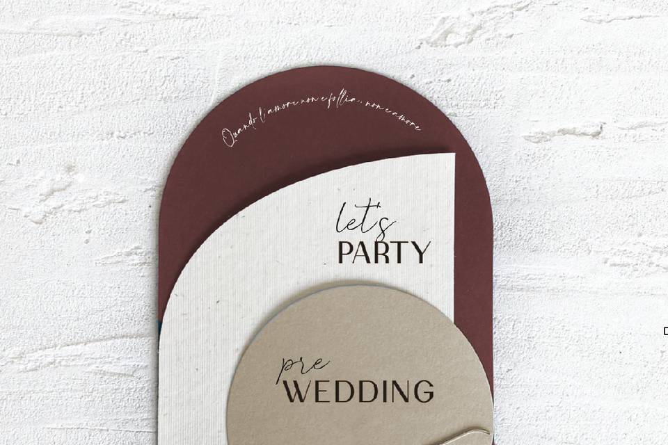 Modern wedding card