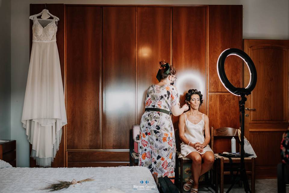 Preparazione sposa