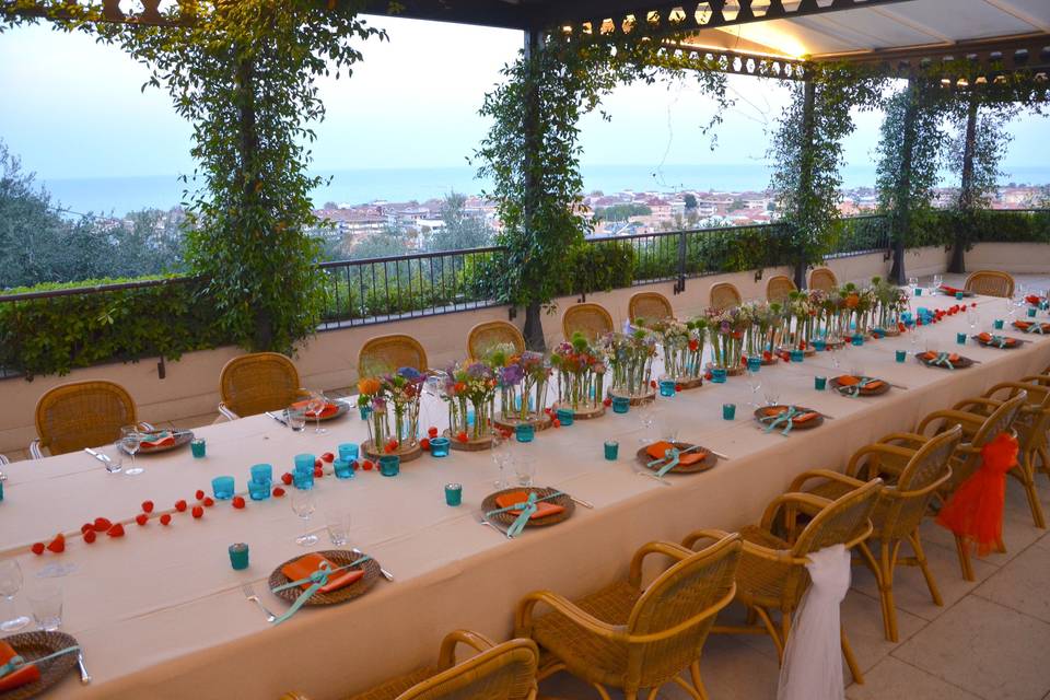 Tavolo in terrazza