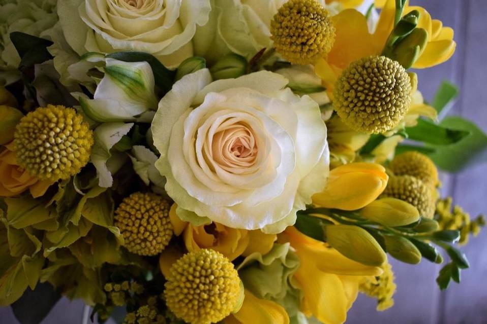 Bridal bouquet- yellow mood