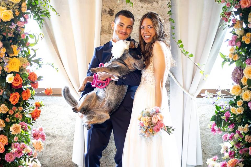 Dog and family