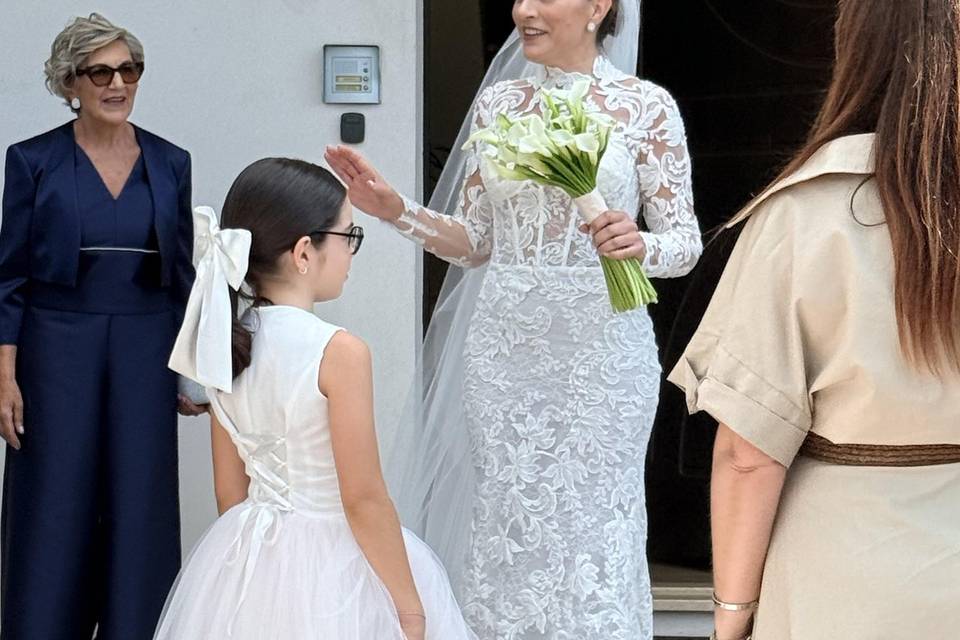 Francesca bride e mamma