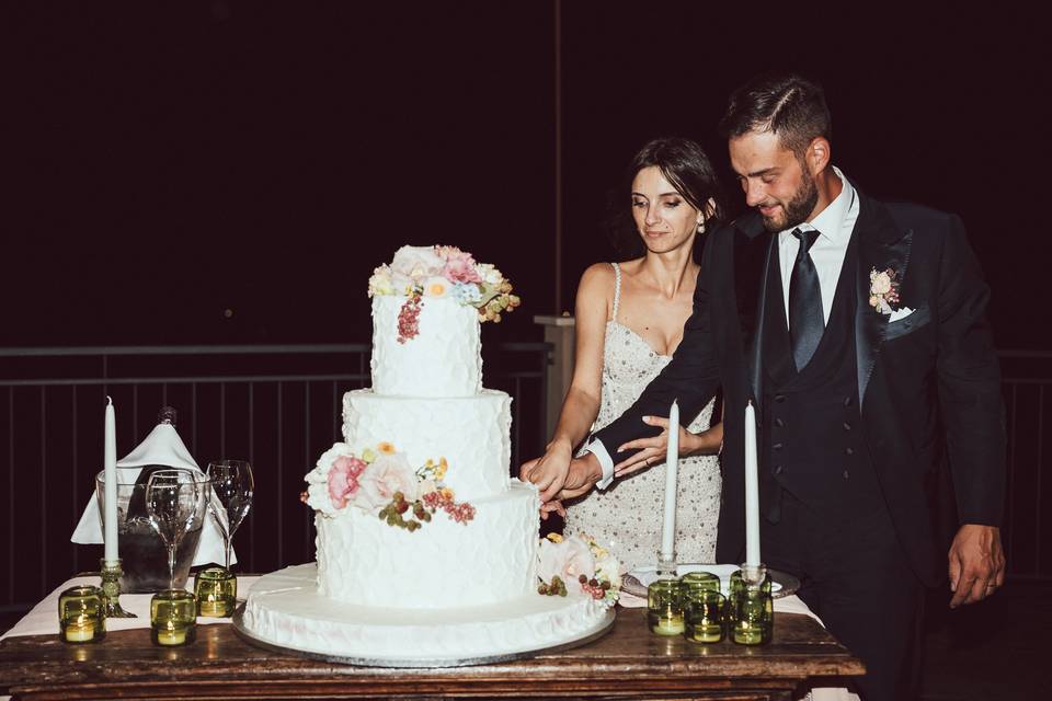 Taglio della torta nuziale