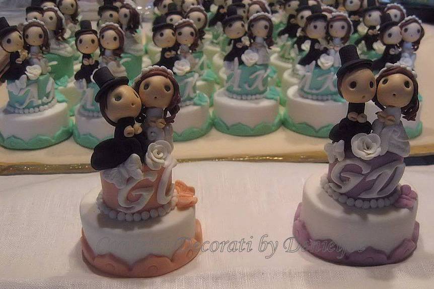 Minicake con sposini