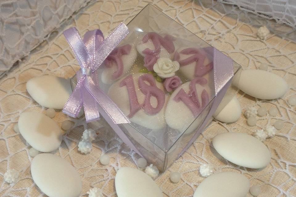 Confezione di confetti decorat