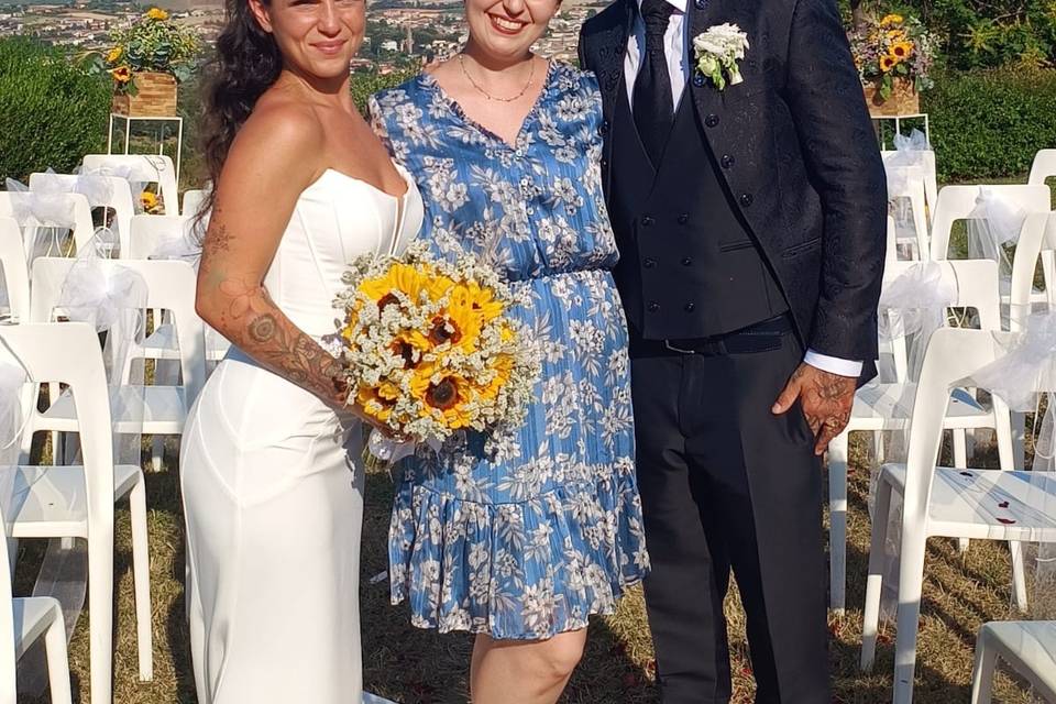 Claudia e a Franci con Chiara
