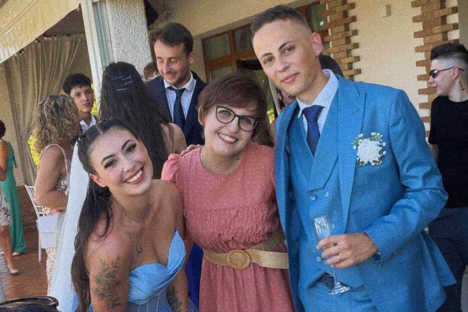 Grazia e Samuele con Chiara