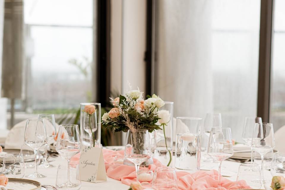 Centrotavola light pink