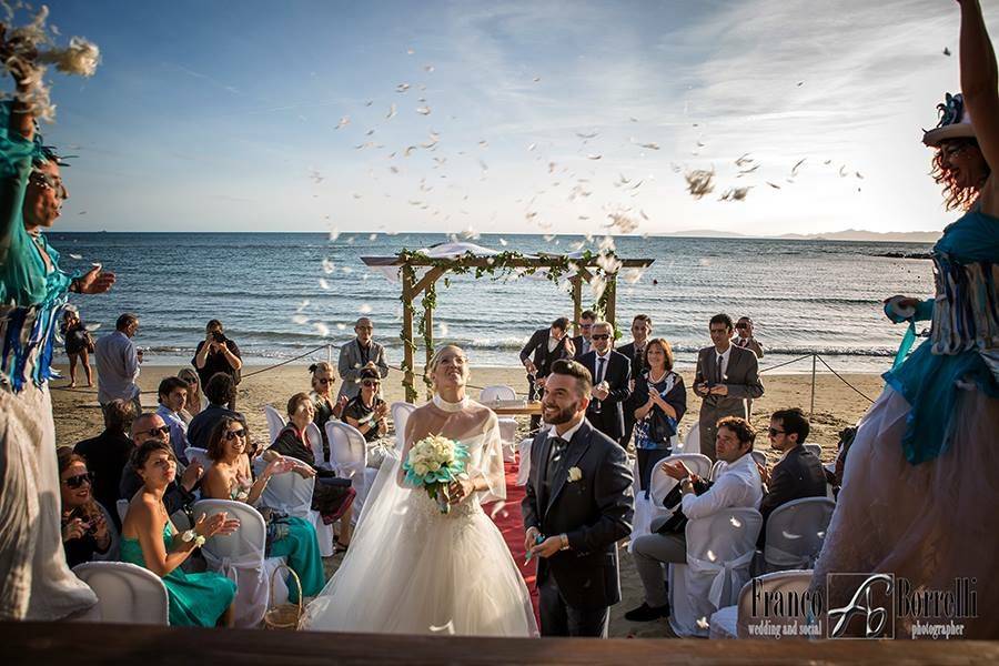 Wedding beach tuscany