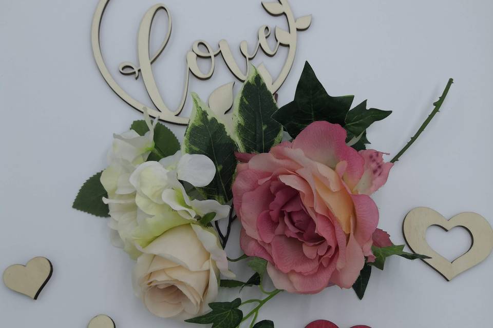 Cake topper legno