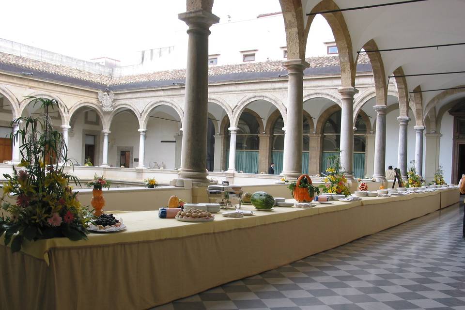 Palazzo dei Normanni Palermo, Buffet per G8