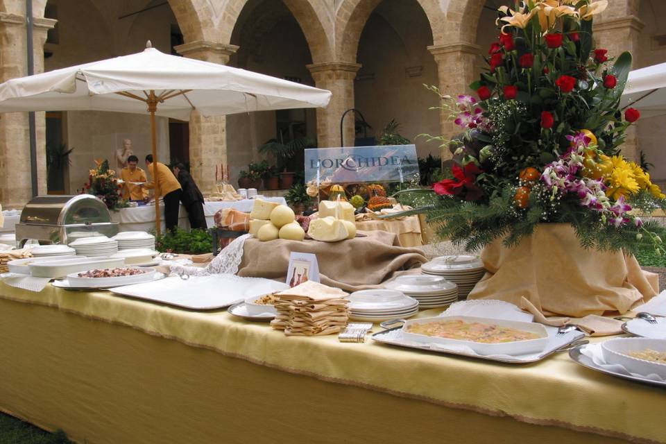 Palazzo dei Normanni Palermo, Buffet per G8