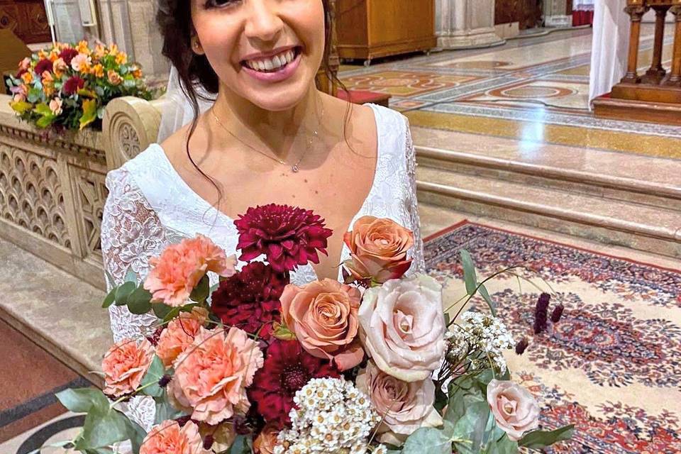 Alessia e il suo bouquet