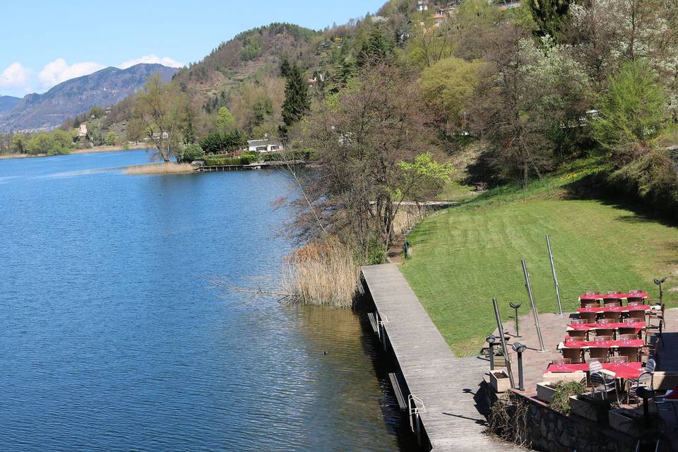 Molo lago di Caldonazzo