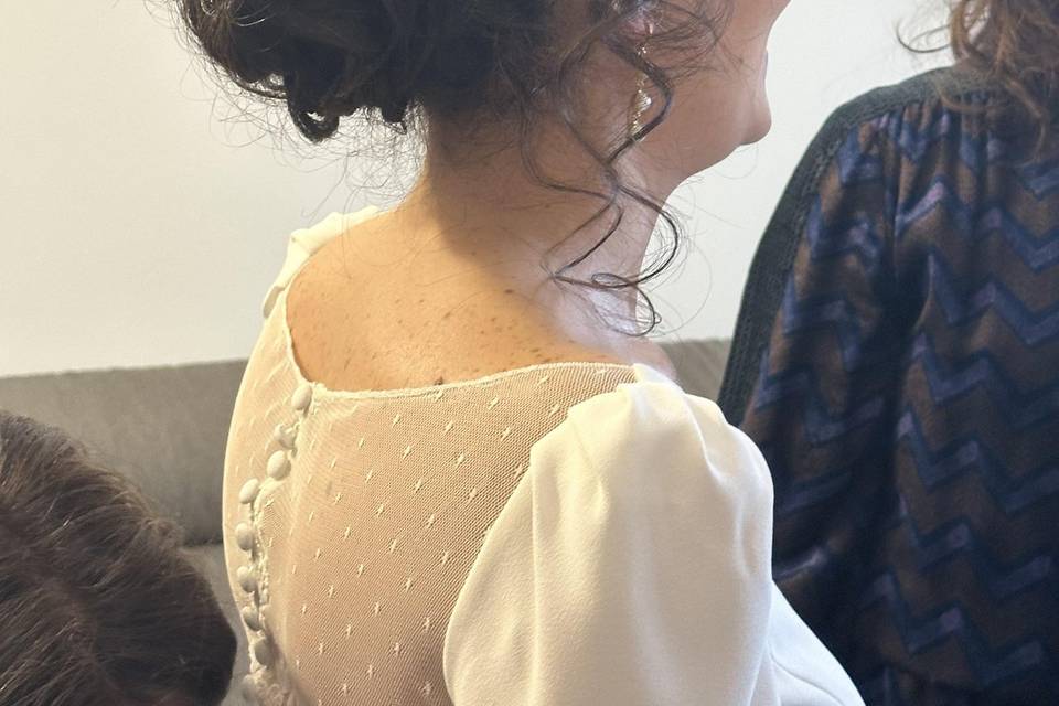 Raccolto morbido sposa