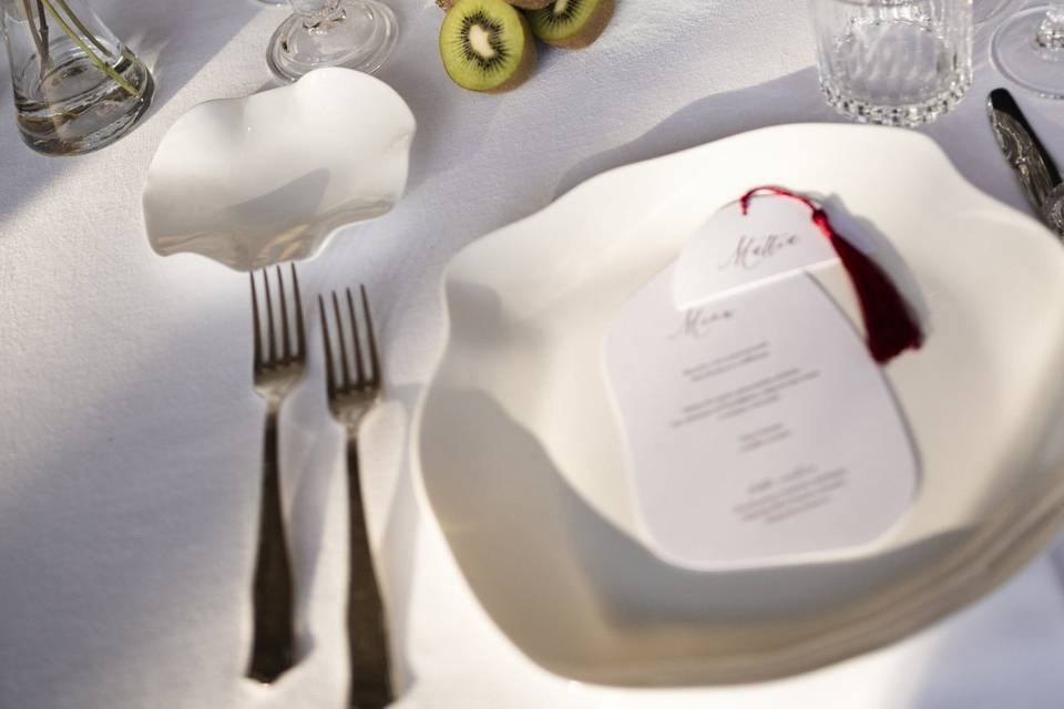 Wedding table details