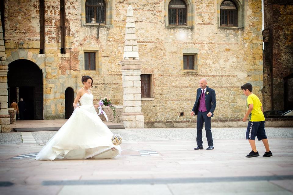 La sposa e il pallone