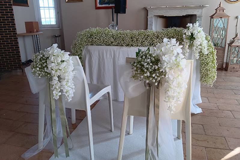 Allestimento fiori artificiali