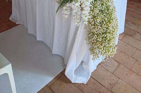 Allestimento fiori artificiali