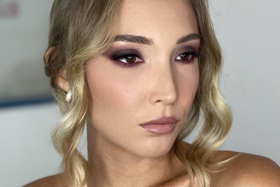 Burgundy smokey
