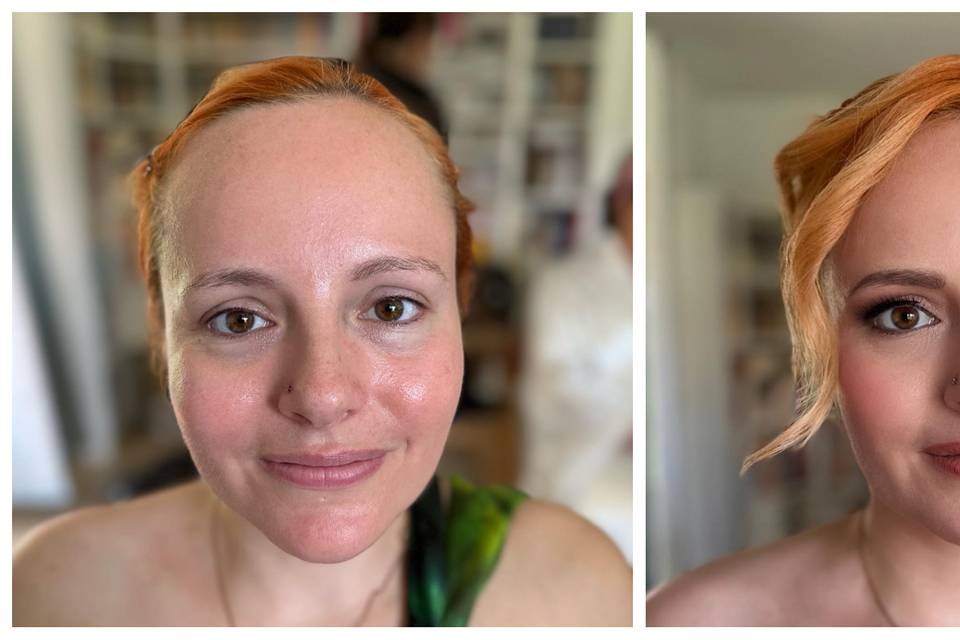 Make up prima e dopo
