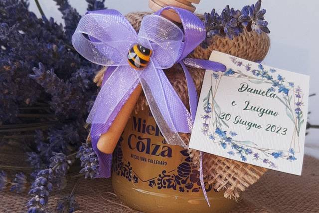 Vasetto juta lavanda essiccata