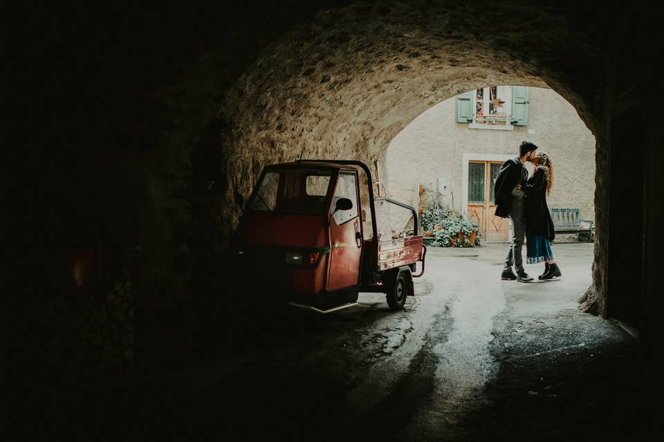 Fotografo matrimonio neve