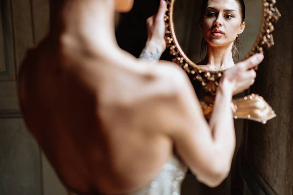 Sposa allo specchio