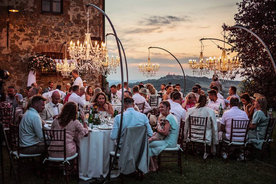 Cena al tramonto