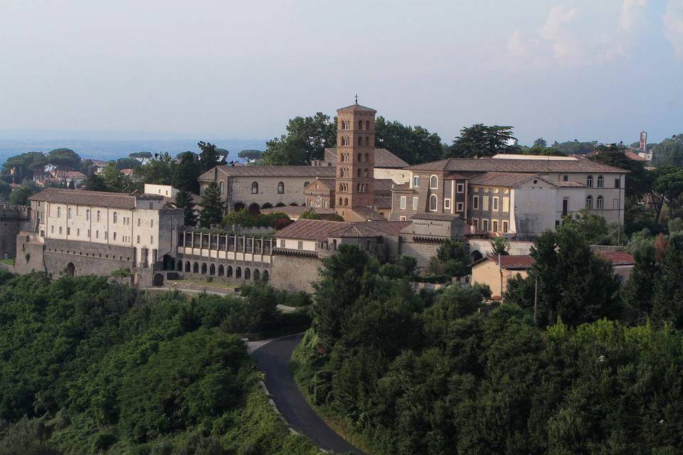 Panorama dell'abbazia