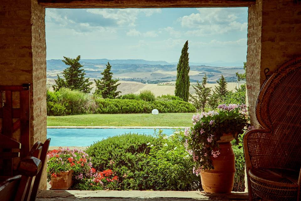 Piscina vista panoramica