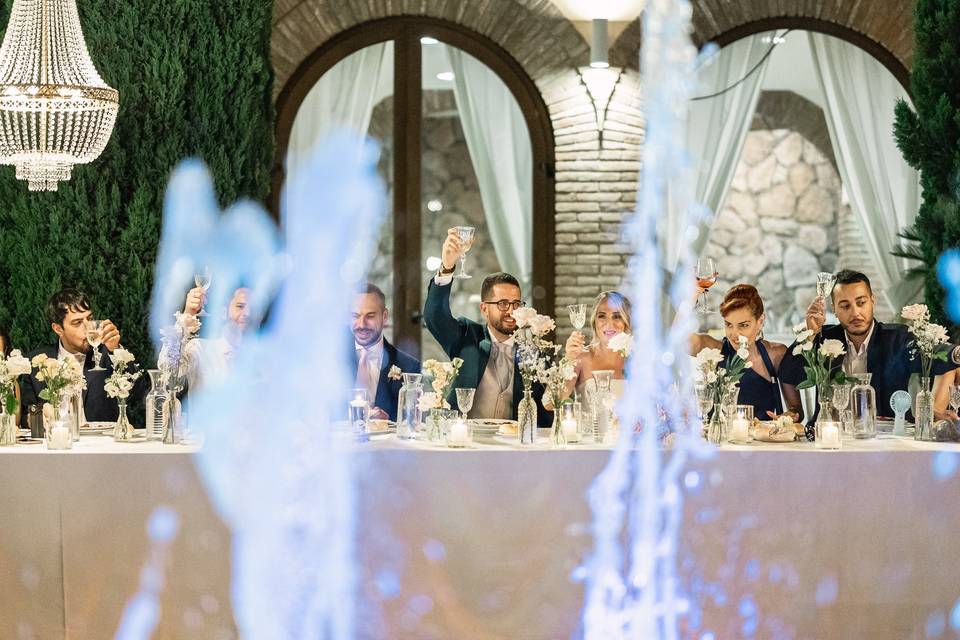 Cena in fontana