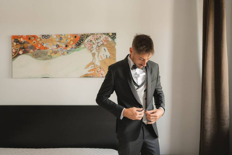Preparazione sposo
