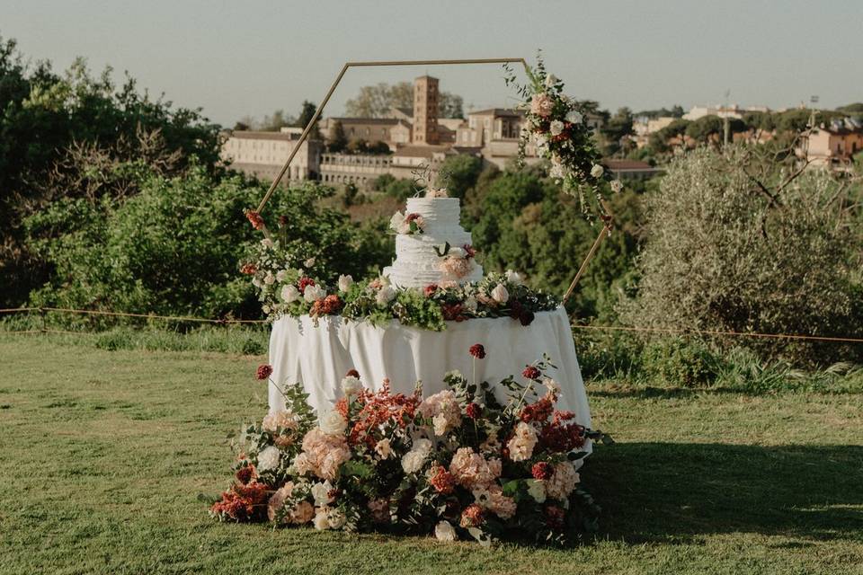 Taglio torta con vista