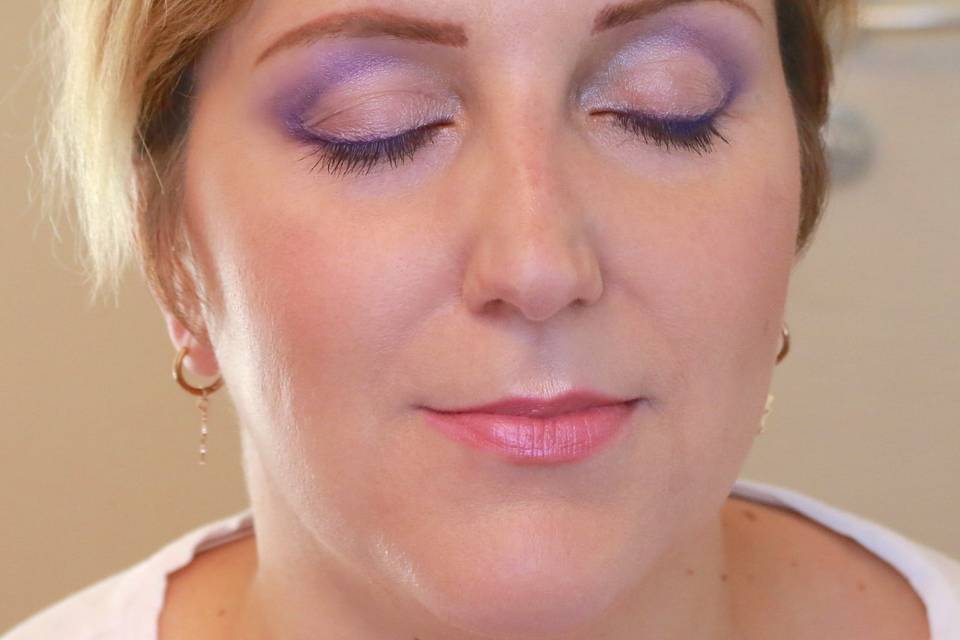 Makeup look lilla/lavanda