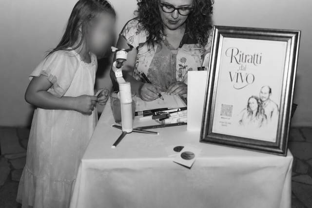 Artista e una piccola ospite